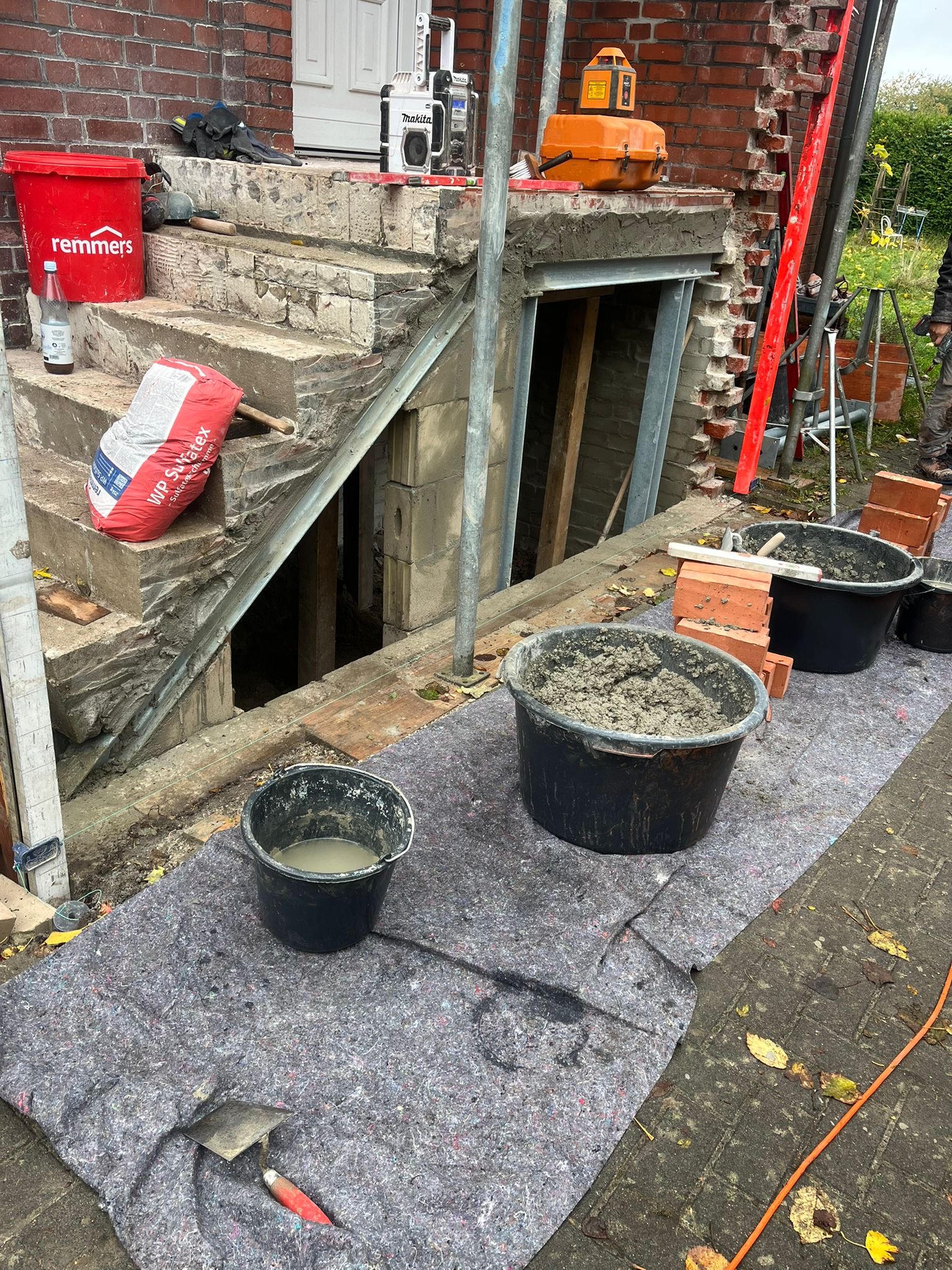 Bauprozess Eingangsbereich