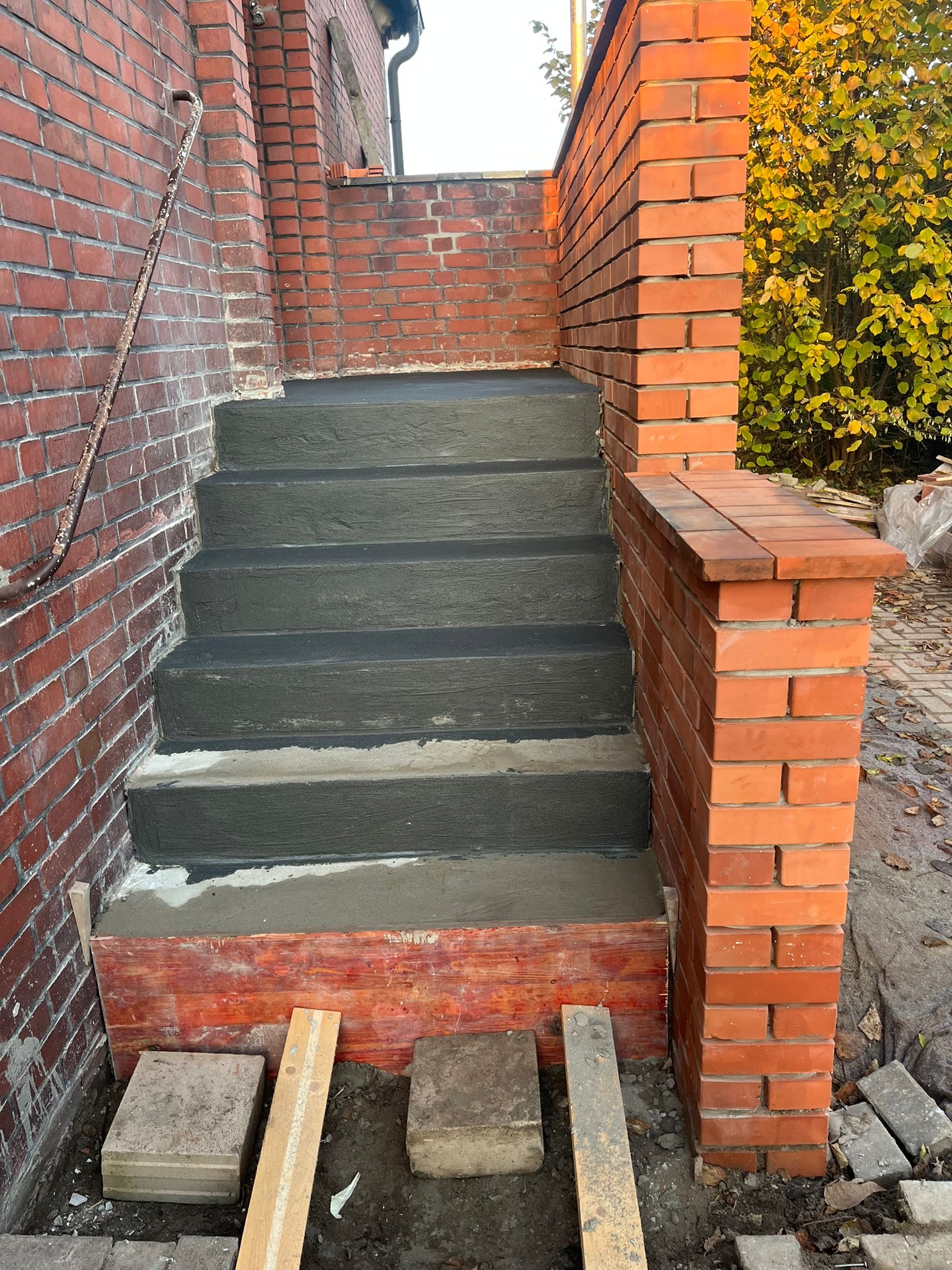 Bauprozess Eingangsbereich