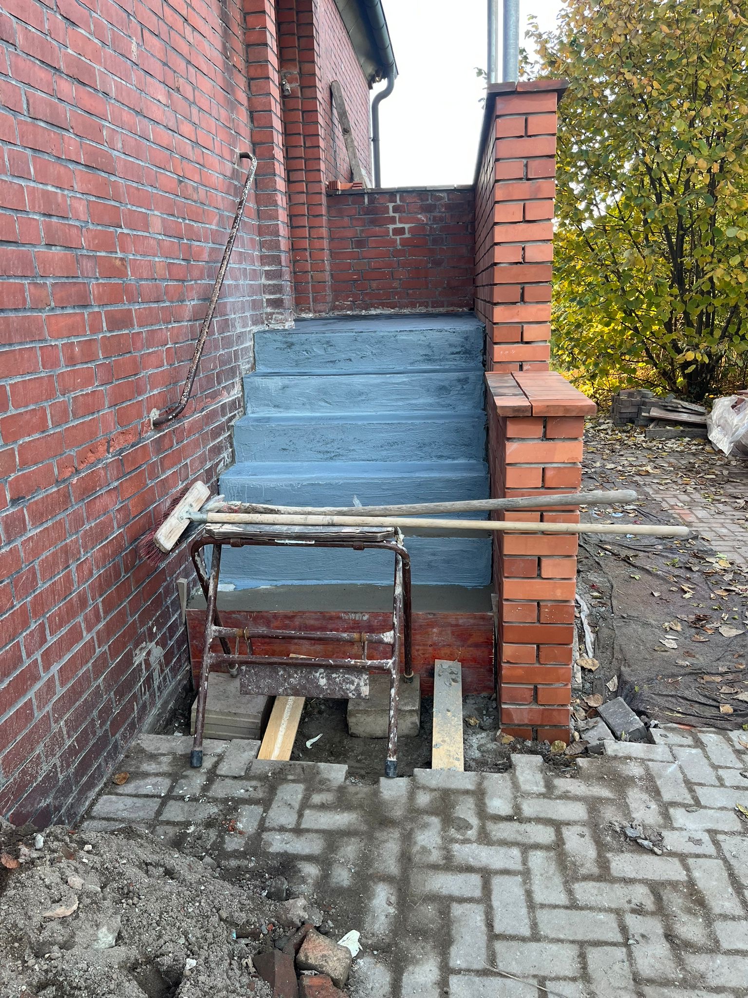 Bauprozess Eingangsbereich